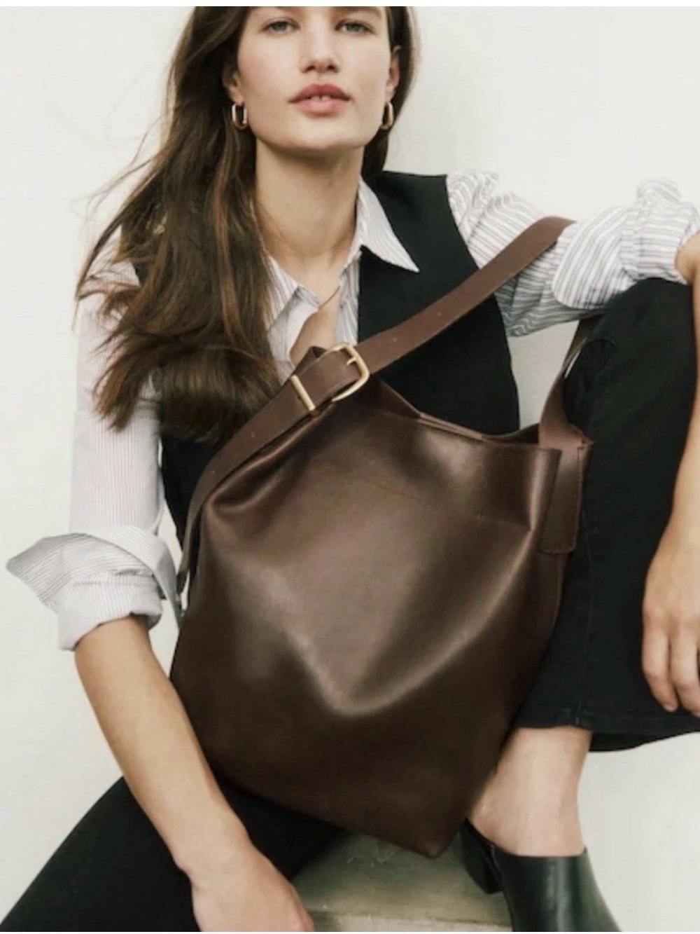Madewell Classic cinnamon brown Leather Shoulder Bag